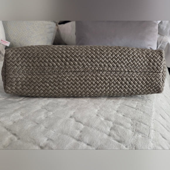 120% Lino woven tote bag, taupe - Picture 3 of 11